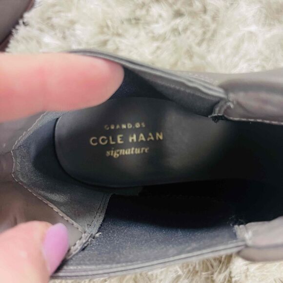 Cole Haan Grey Low Heel Booties Size 9 - Picture 5 of 5